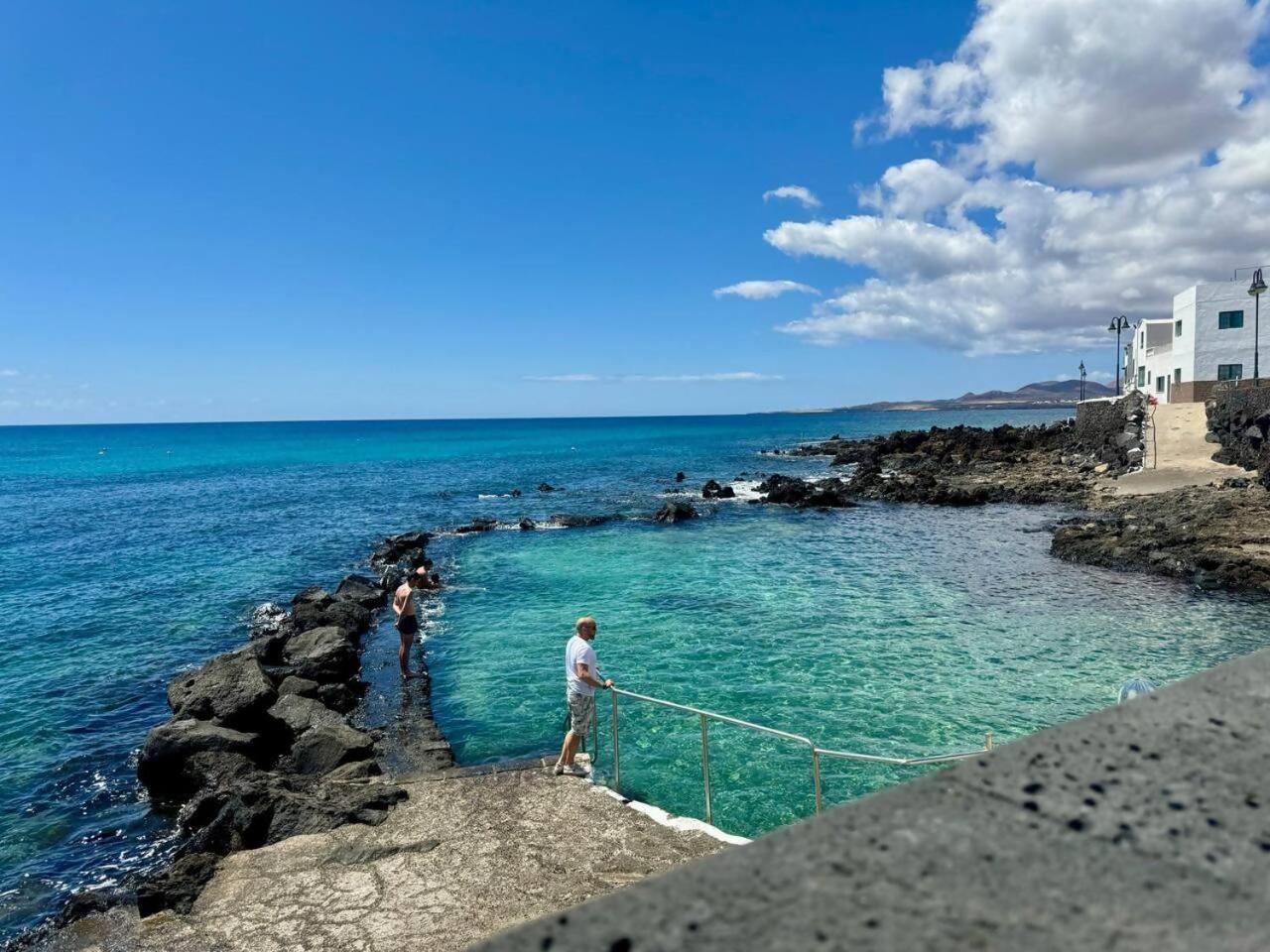 Gran Terraza 1 Minuto De Las Piscinas Naturales Punta Mujeres Exterior foto