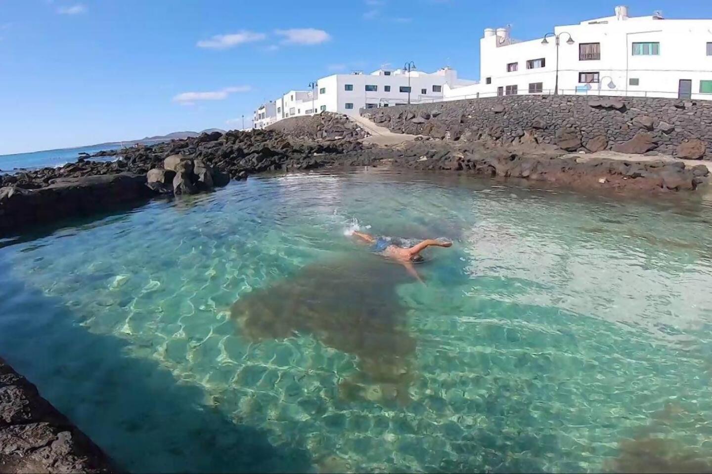 Gran Terraza 1 Minuto De Las Piscinas Naturales Punta Mujeres Exterior foto